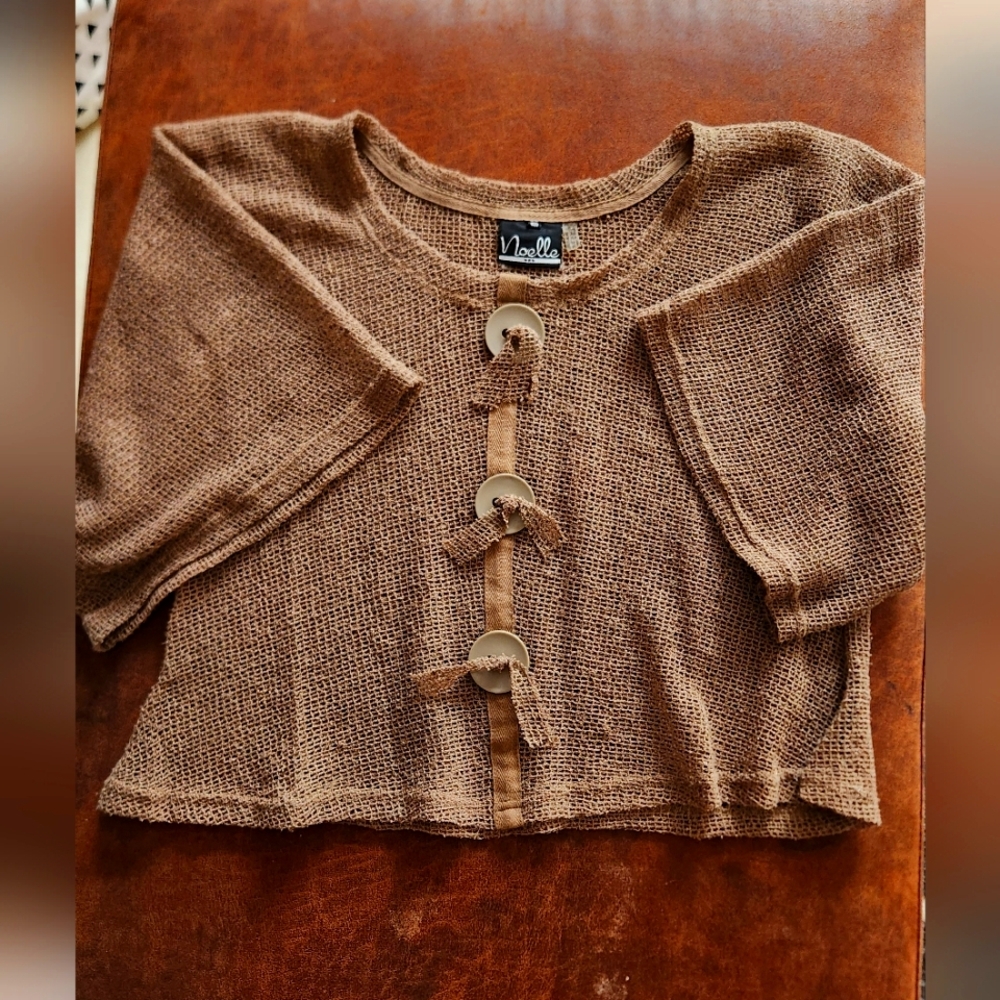 Noelle Cropped Knit Cardigan
